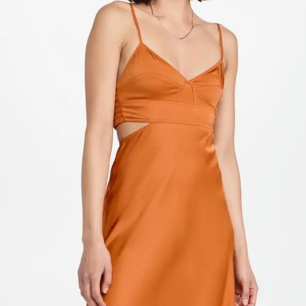 ALC Dress Orange Blakely Cutout Dress